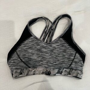 Avia black and grey sports bra size L